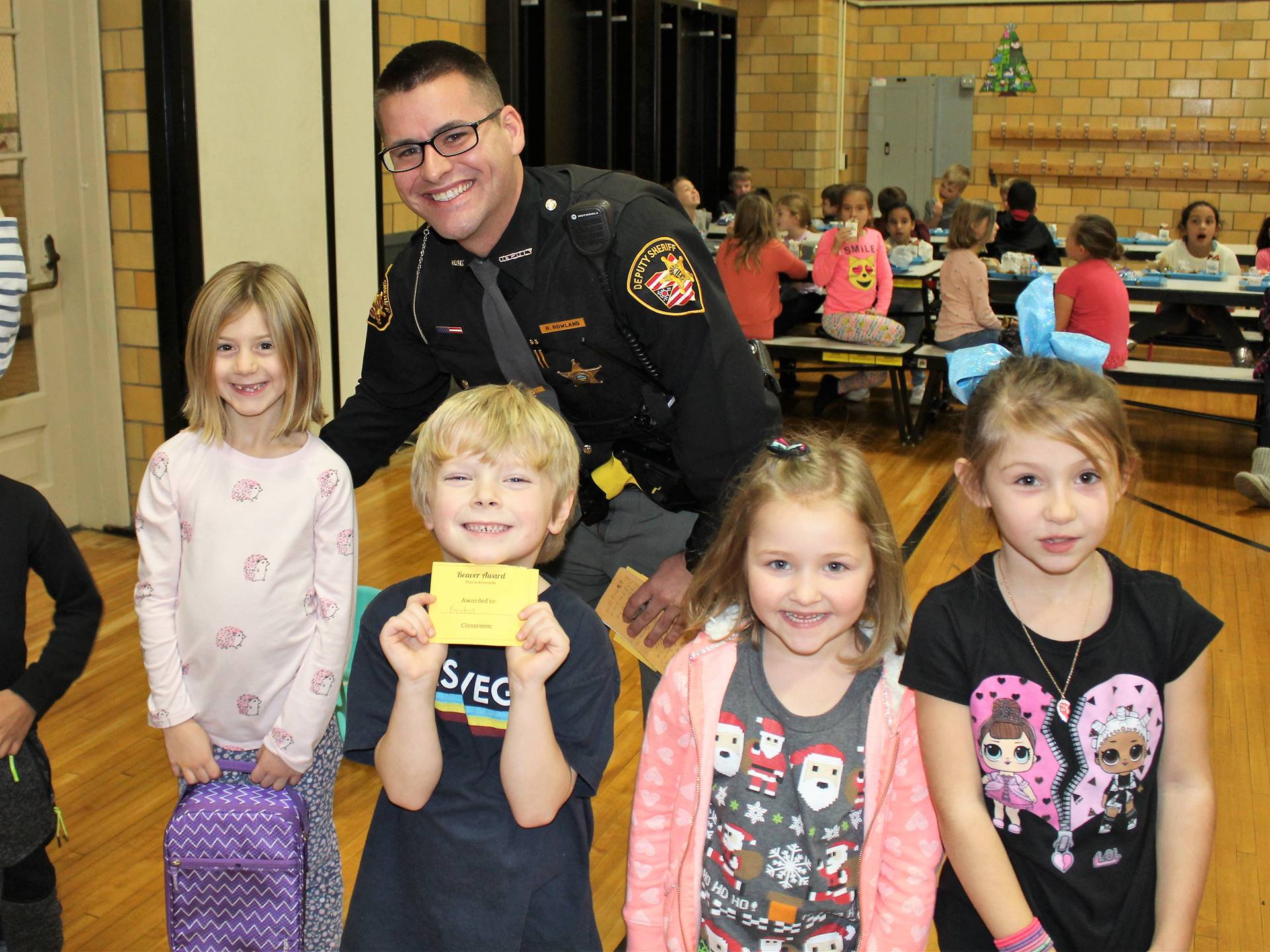 Deputy Rowland came for lunch!