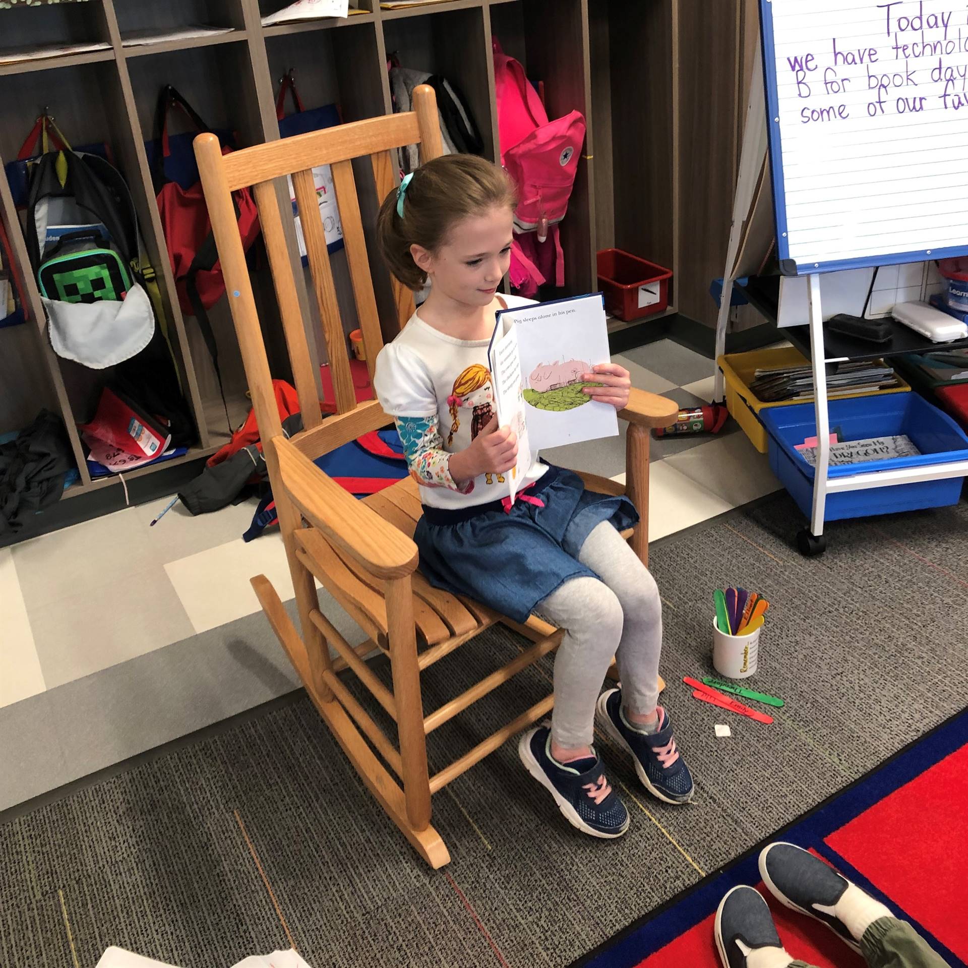 Reading to class